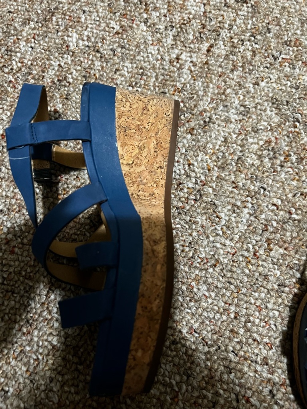 Lucky Brand Blue Strappy Women's Sandals - Picture 2 of 6
